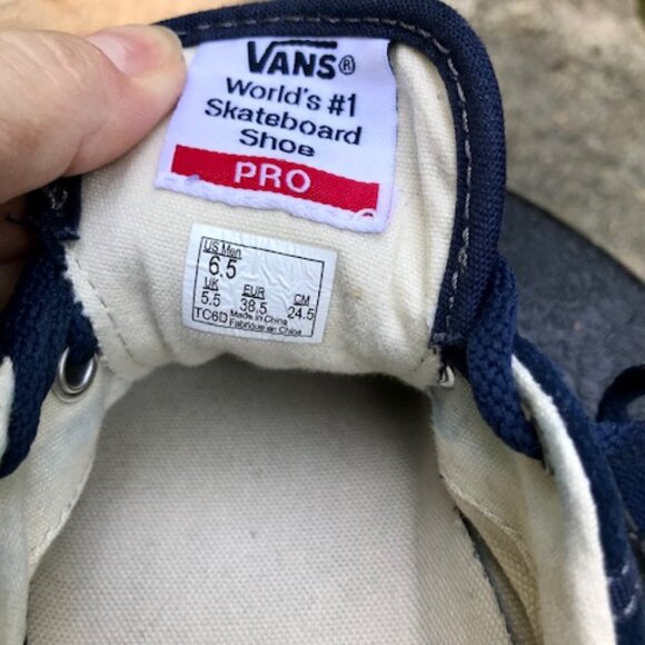 Navy suede Vans Pro, Men's 6.5 (Eur 38.5) - Picture 7 of 8